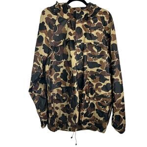 Columbia Sportswear Men’s XXL Hooded Camouflage Rain Shell / Hunting Jacket